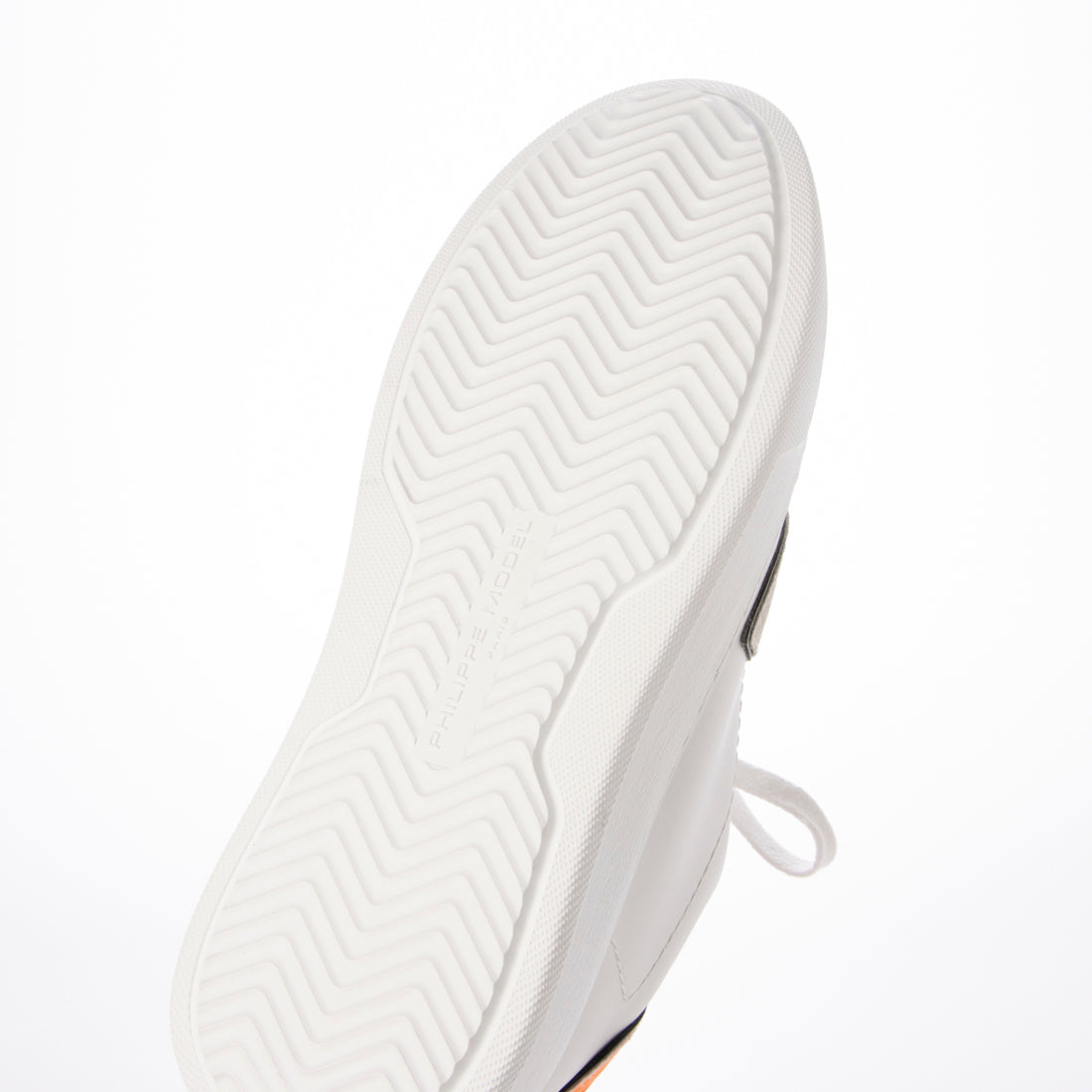 フィリップモデル PHILIPPE MODEL TEMPLE LOW MAN VEAU （BLANC ORANGE） BLANC ORANGE