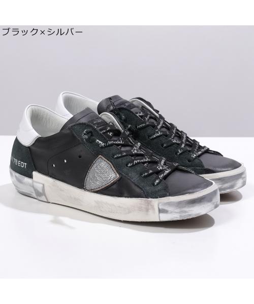 フィリップモデル PHILIPPE MODEL PHILIPPE MODEL スニーカー PRSX ローカット （ブラック×シルバー） ブラック×シルバー