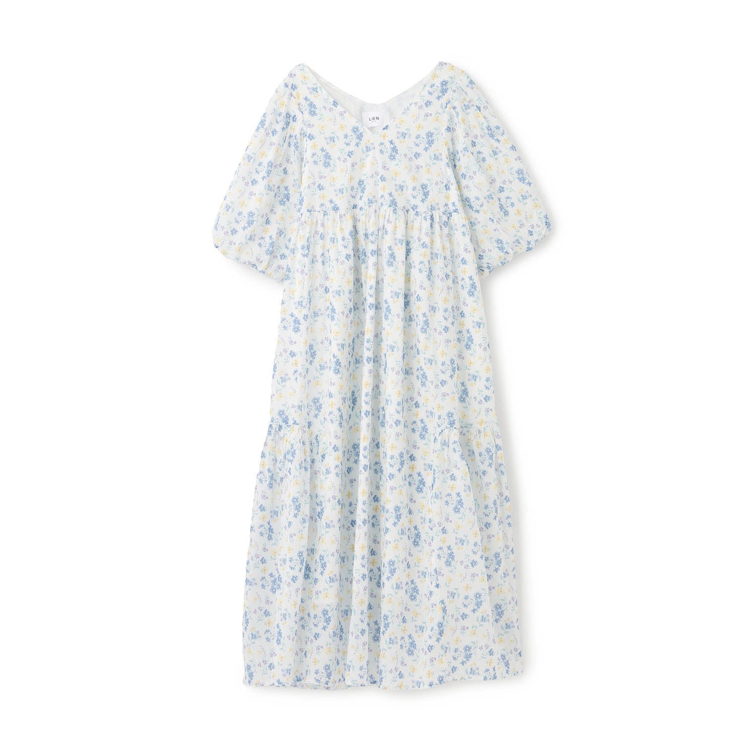 プティマイン リアン petit main LIEN 【リンク】花柄Aラインワンピース （ピンク） ピンク