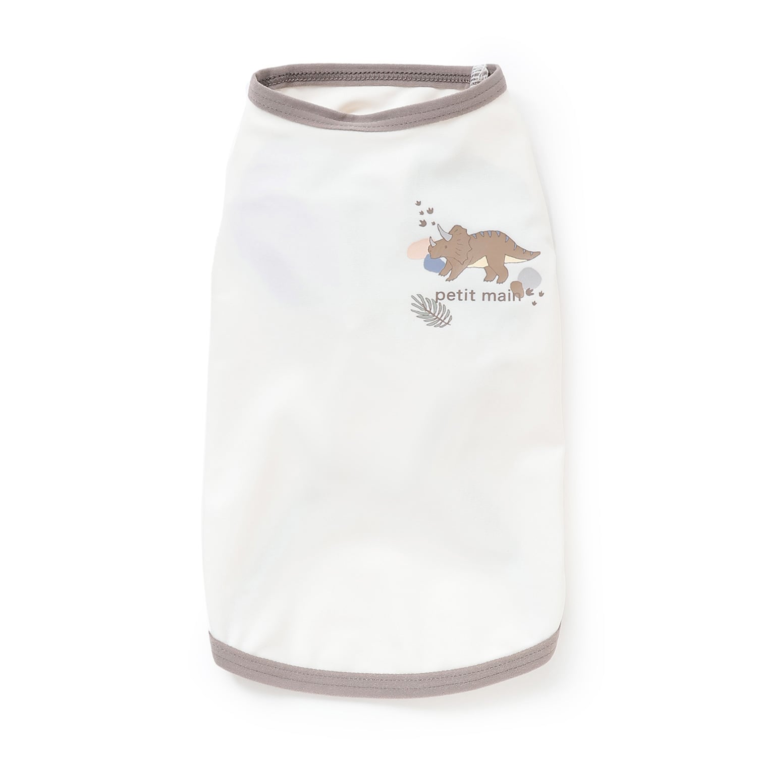 プティマイン petit main 【DOG】【SWIM】袖配色半袖T 【返品不可商品】 （チャコール） チャコール