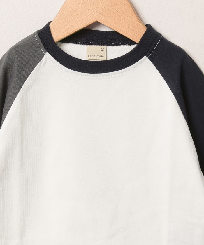 プティマイン petit main 【Penfield】ラグランTシャツ