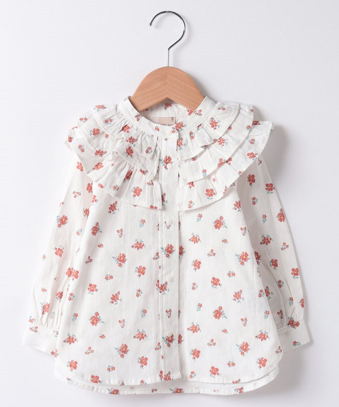 プティマイン petit main 【リンク】フリル衿ブラウス