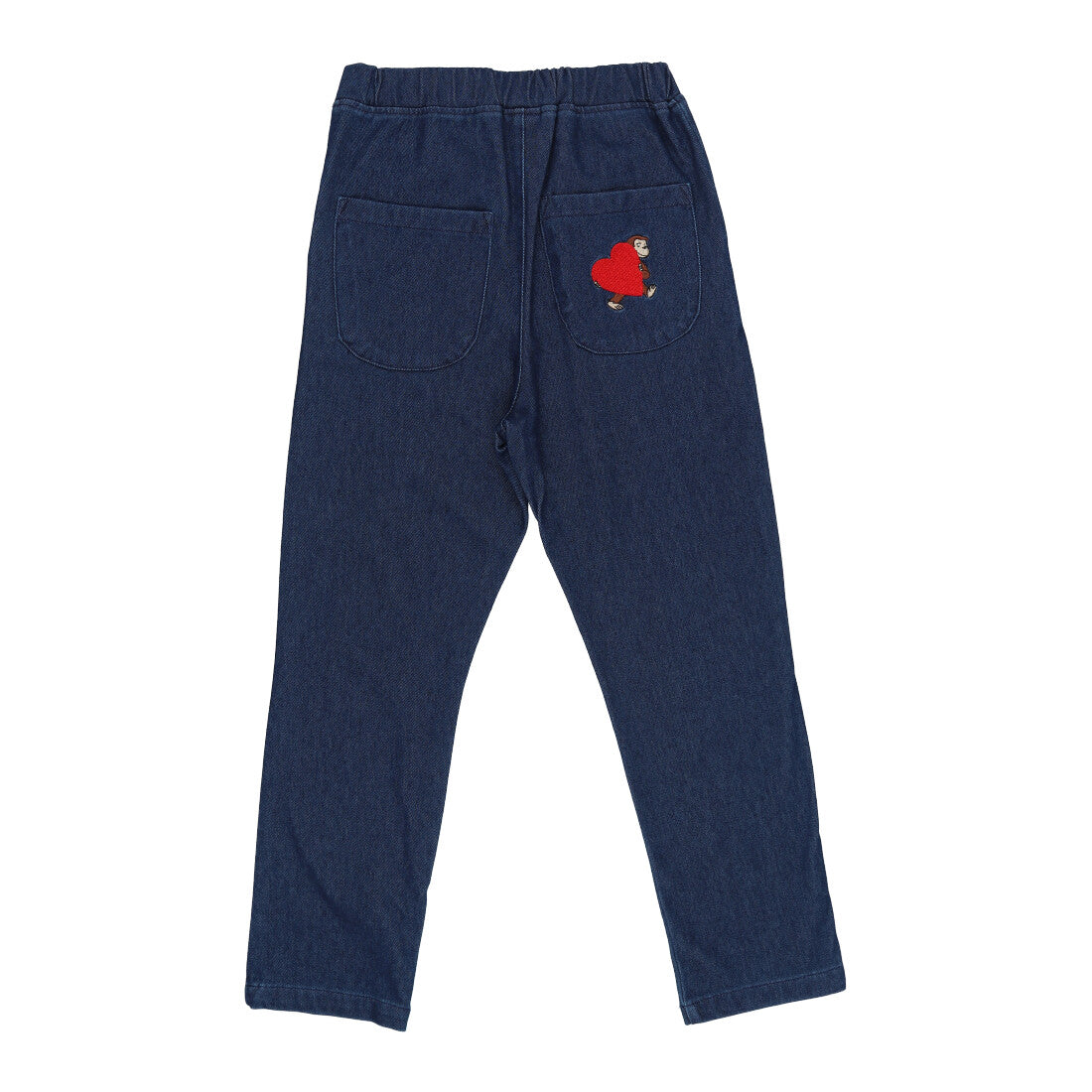 Petit Main 【Curious George】 Embroidered Pants