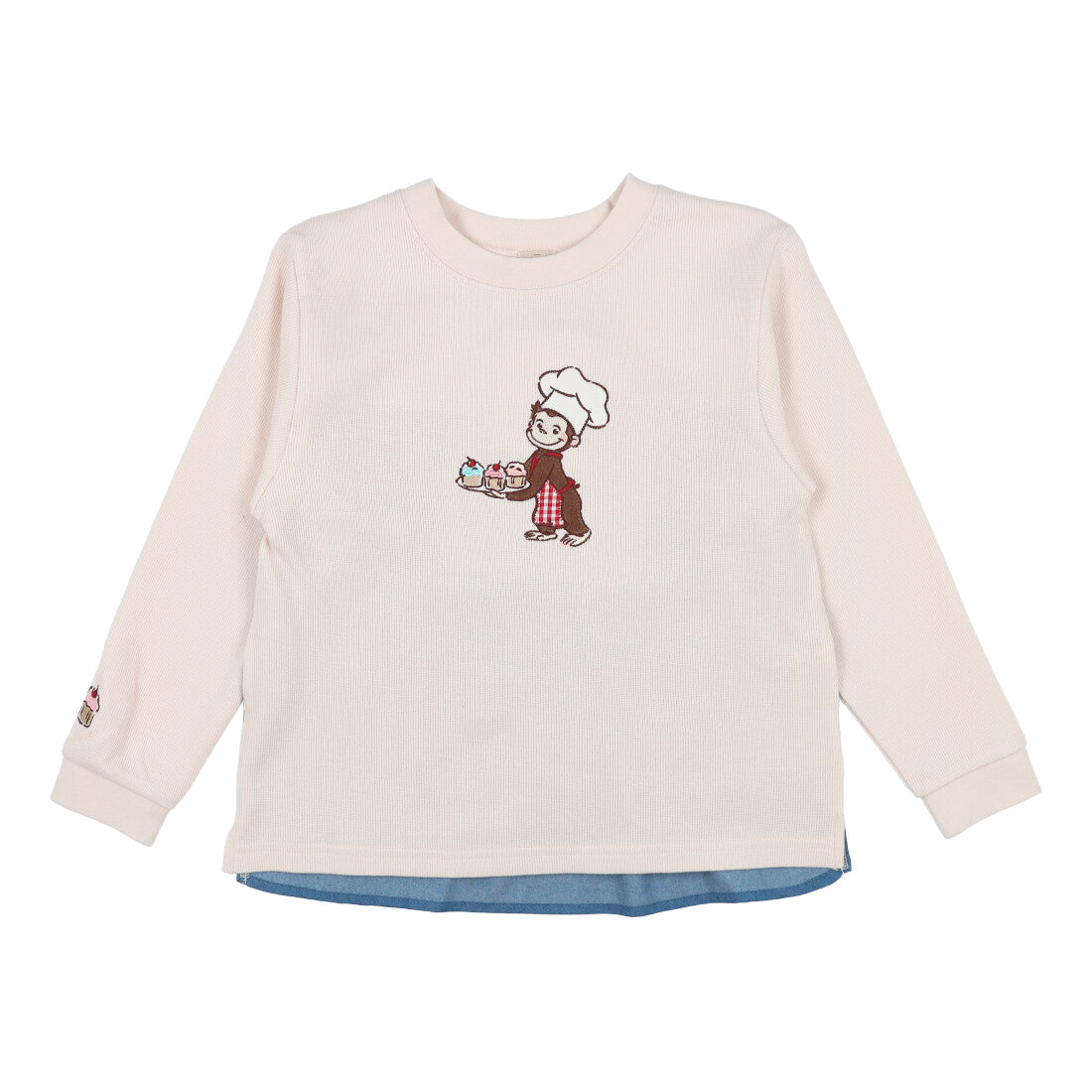 プティマイン petit main 【おさるのジョージ】グラフィック長袖Tシャツ