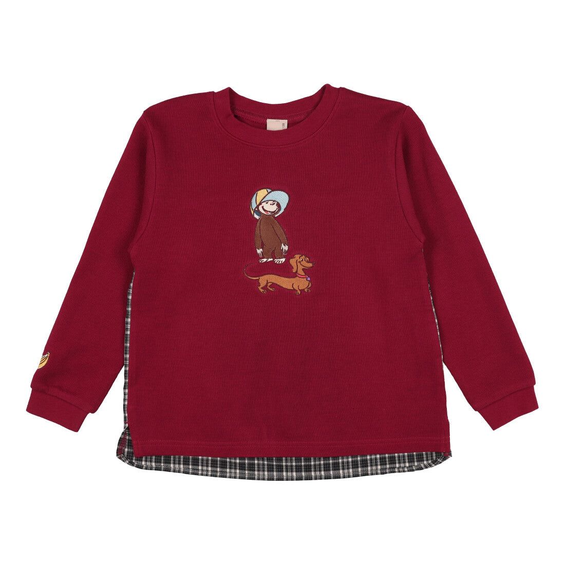 プティマイン petit main 【おさるのジョージ】グラフィック長袖Tシャツ