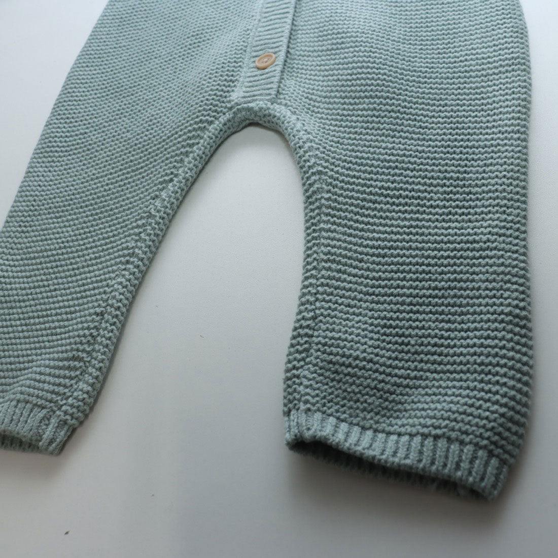 Petit Main Frill Collar Knit Coverall [Non-returnable item]