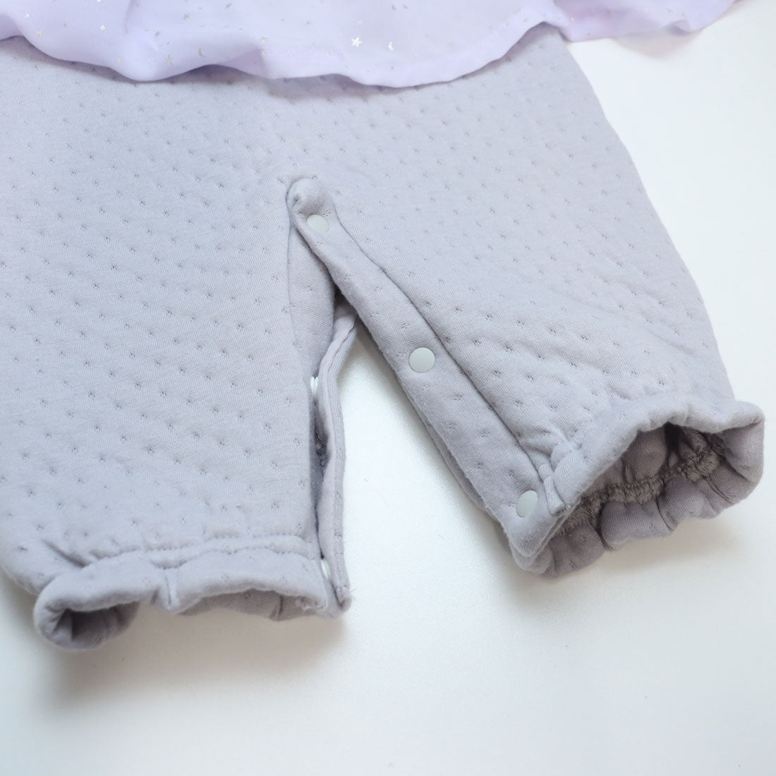 プティマイン petit main 星柄シフォン切替2WAYオール【返品不可商品】