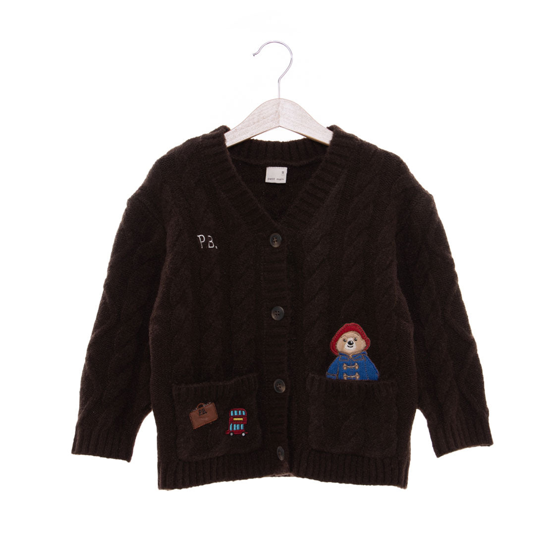 プティマイン petit main 【パディントン】ニットカーディガン