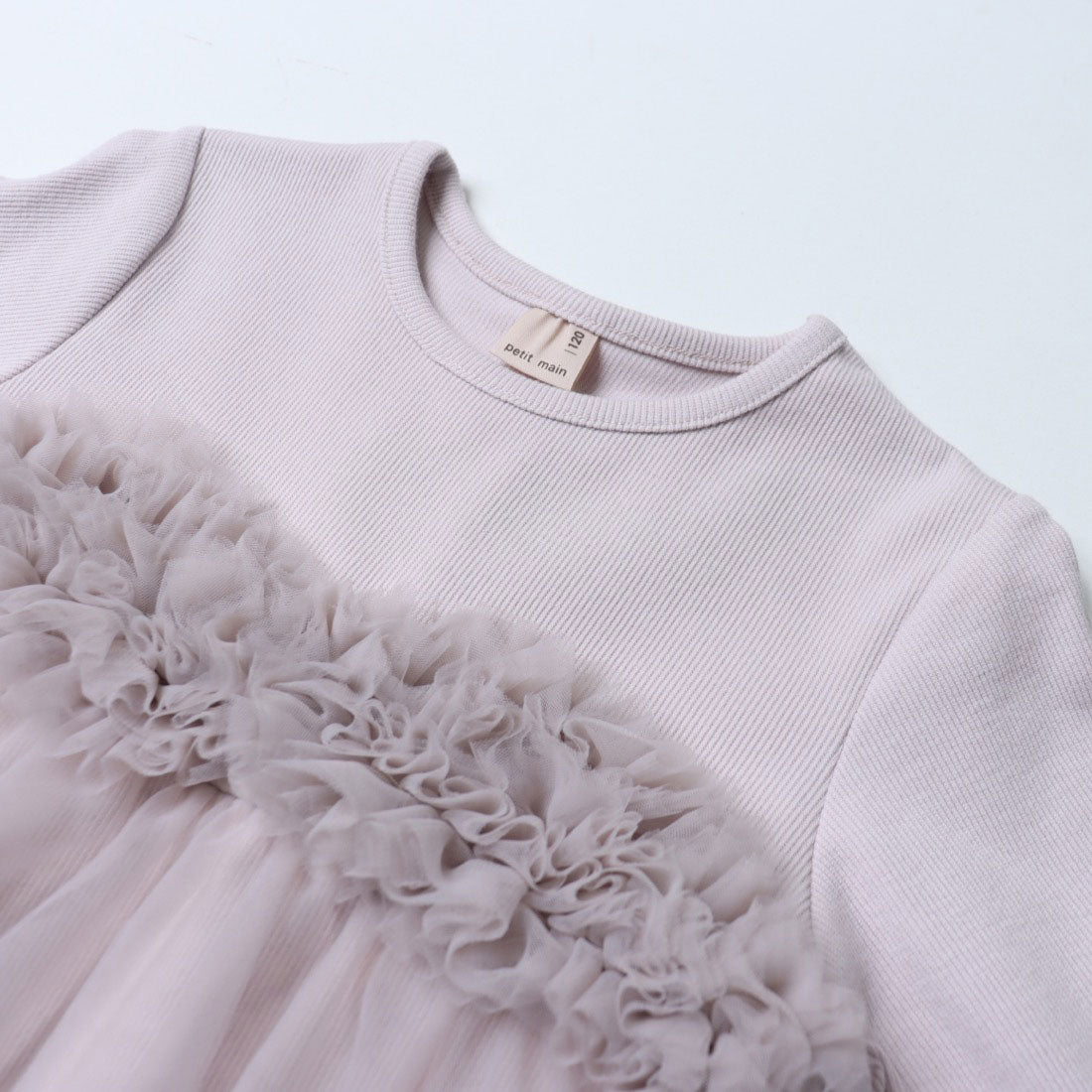 プティマイン petit main 【リンク】チュールビスチェドッキング長T