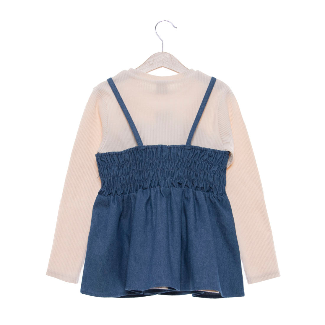 Petit Main 【Link】 Floral Bischu Long T Set