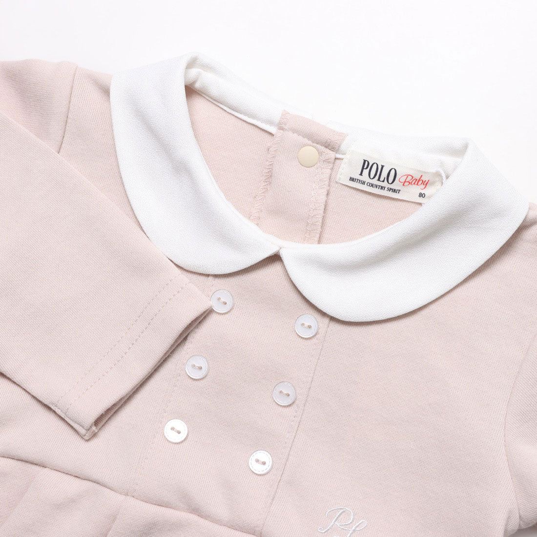 プティマイン petit main 【POLO BCS】襟付きワンピロンパース【返品不可商品】