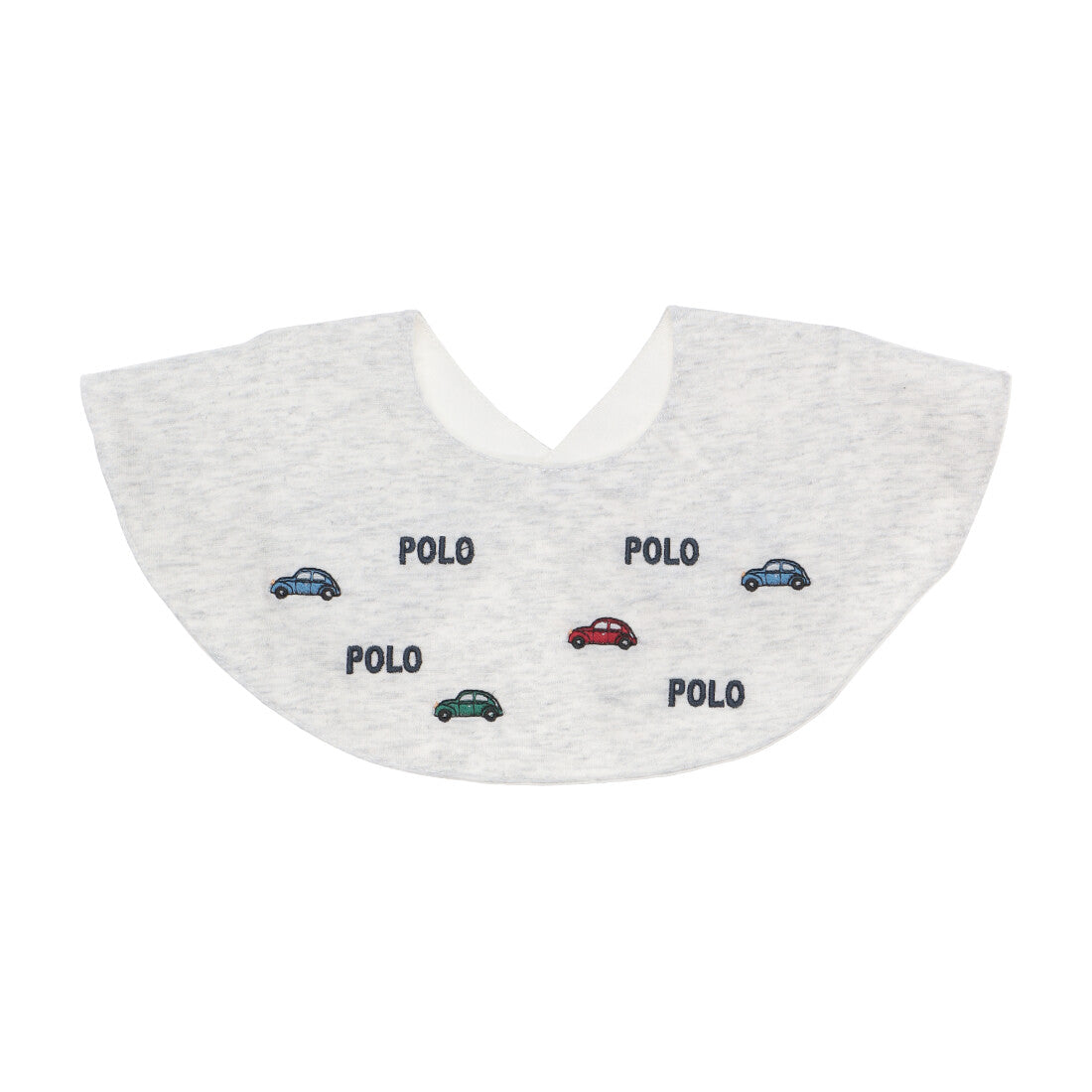 プティマイン petit main 【POLO BCS】モチーフ刺繍スタイ【返品不可商品】 （TOP・グレー） TOP・グレー