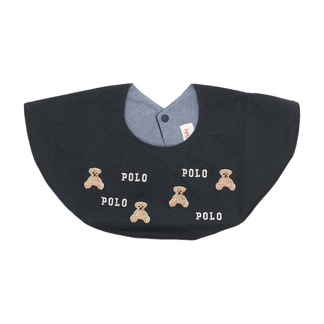 プティマイン petit main 【POLO BCS】モチーフ刺繍スタイ【返品不可商品】 （コン） コン