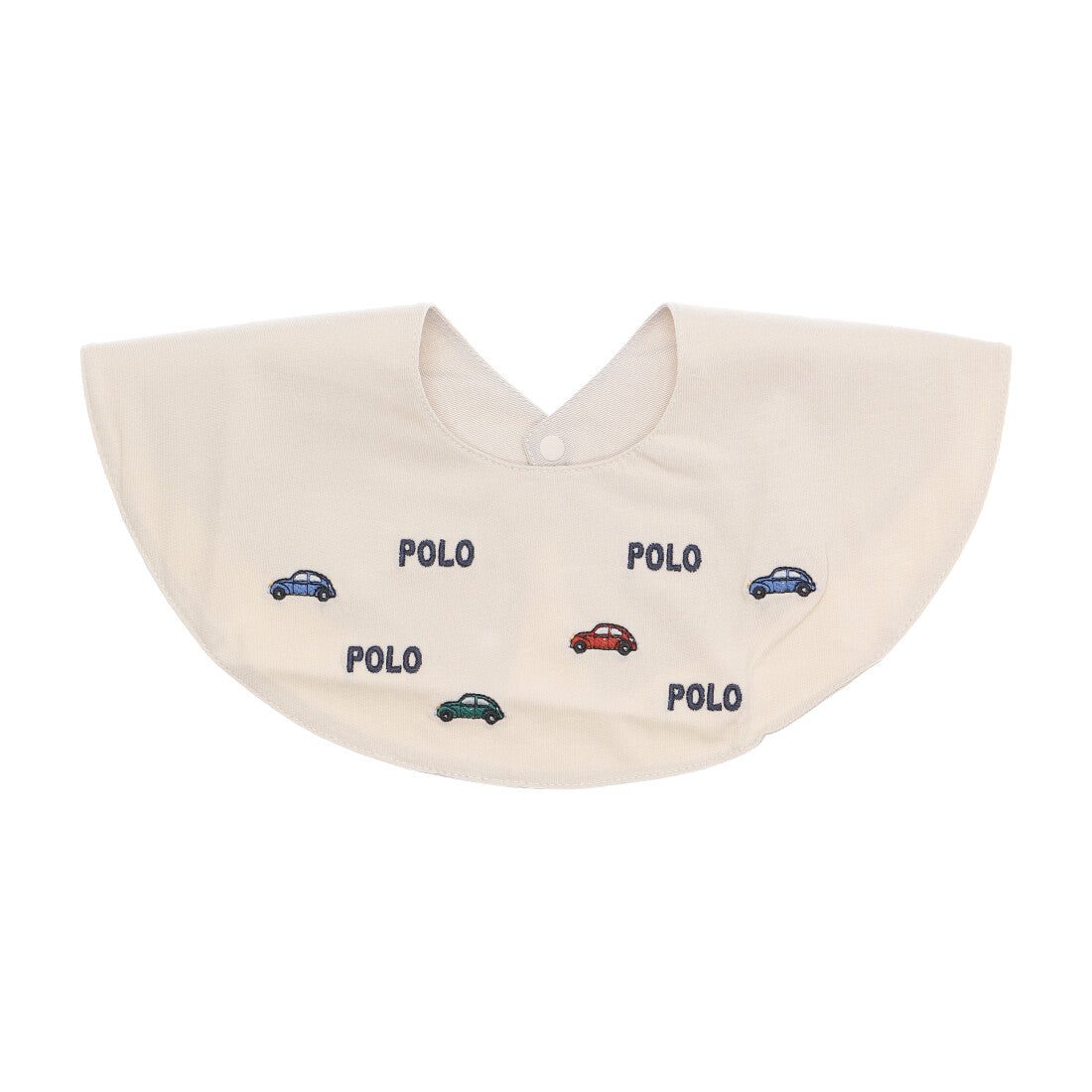 プティマイン petit main 【POLO BCS】モチーフ刺繍スタイ【返品不可商品】 （ウスベージュ） ウスベージュ