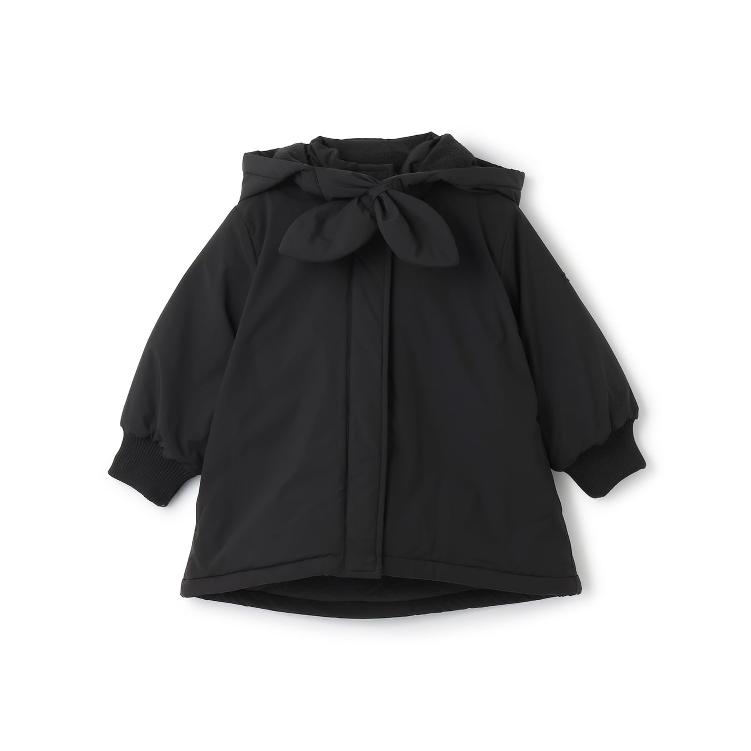 プティマイン petit main 【WEB限定販売/洗える】ロング中綿ジャケット （黒） 黒