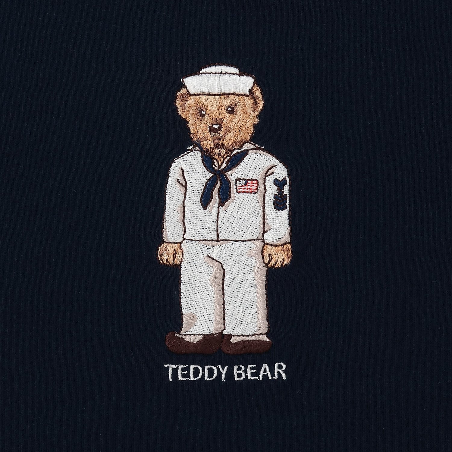 プティマイン petit main 【TeddyBear】刺しゅう長袖Tシャツ （オフ ホワイト） オフ ホワイト