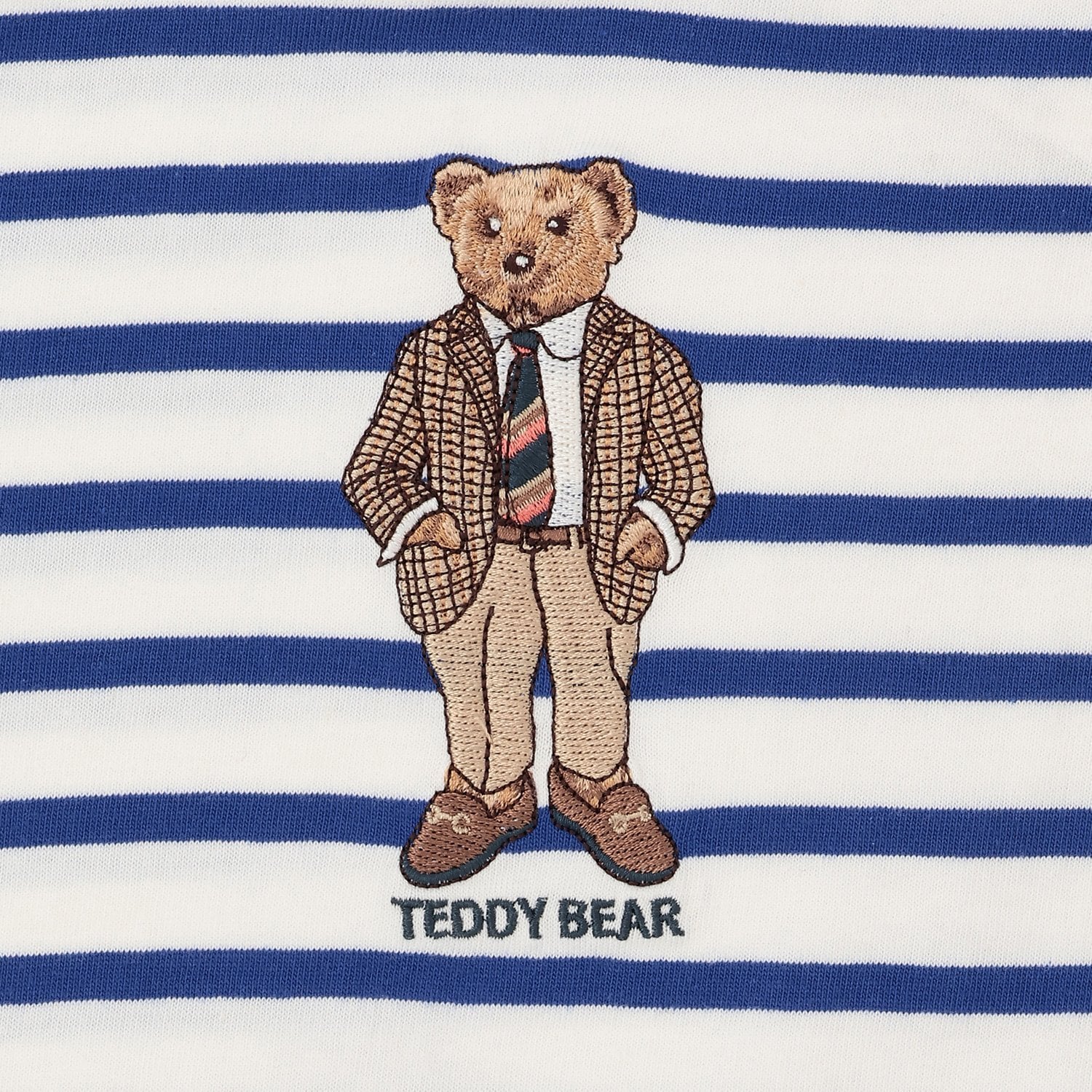 プティマイン petit main 【TeddyBear】刺しゅう長袖Tシャツ （オフ ホワイト） オフ ホワイト