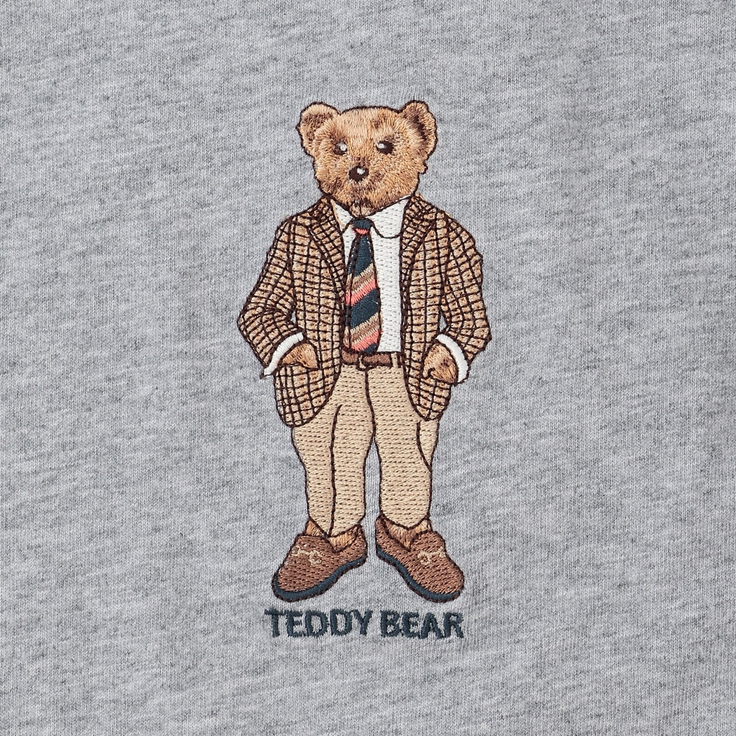 プティマイン petit main 【TeddyBear】刺しゅう長袖Tシャツ （オフ ホワイト） オフ ホワイト