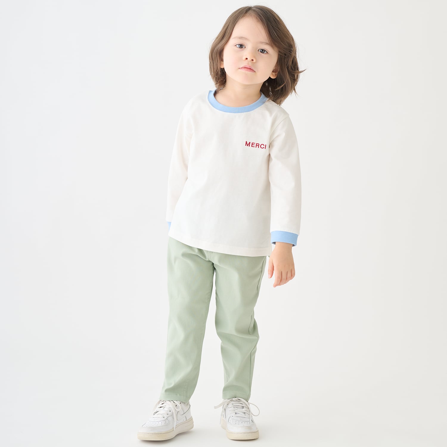 プティマイン petit main 【プティプラ】BOYS長袖Tシャツ （ライト グリーン） ライト グリーン