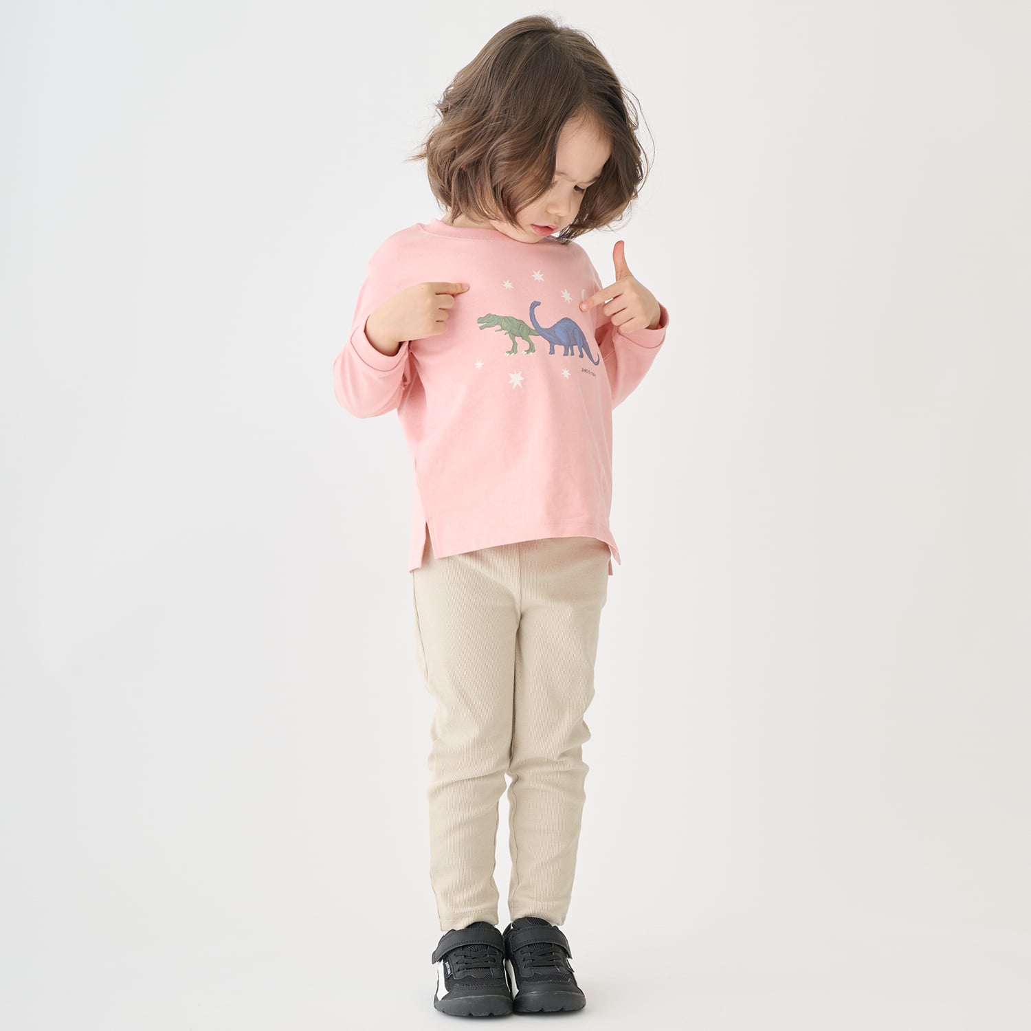 プティマイン petit main 【プティプラ】BOYS長袖Tシャツ （ライト グリーン） ライト グリーン