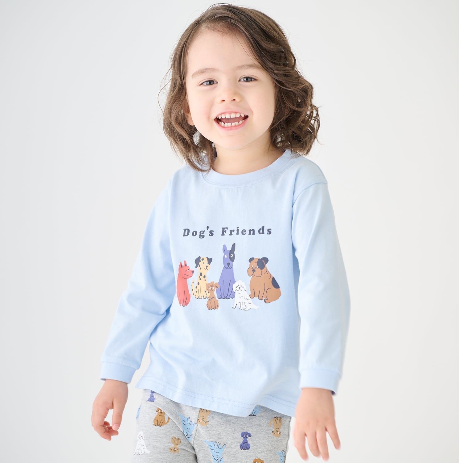 プティマイン petit main 【プティプラ】BOYS長袖Tシャツ （ライト ブルー） ライト ブルー