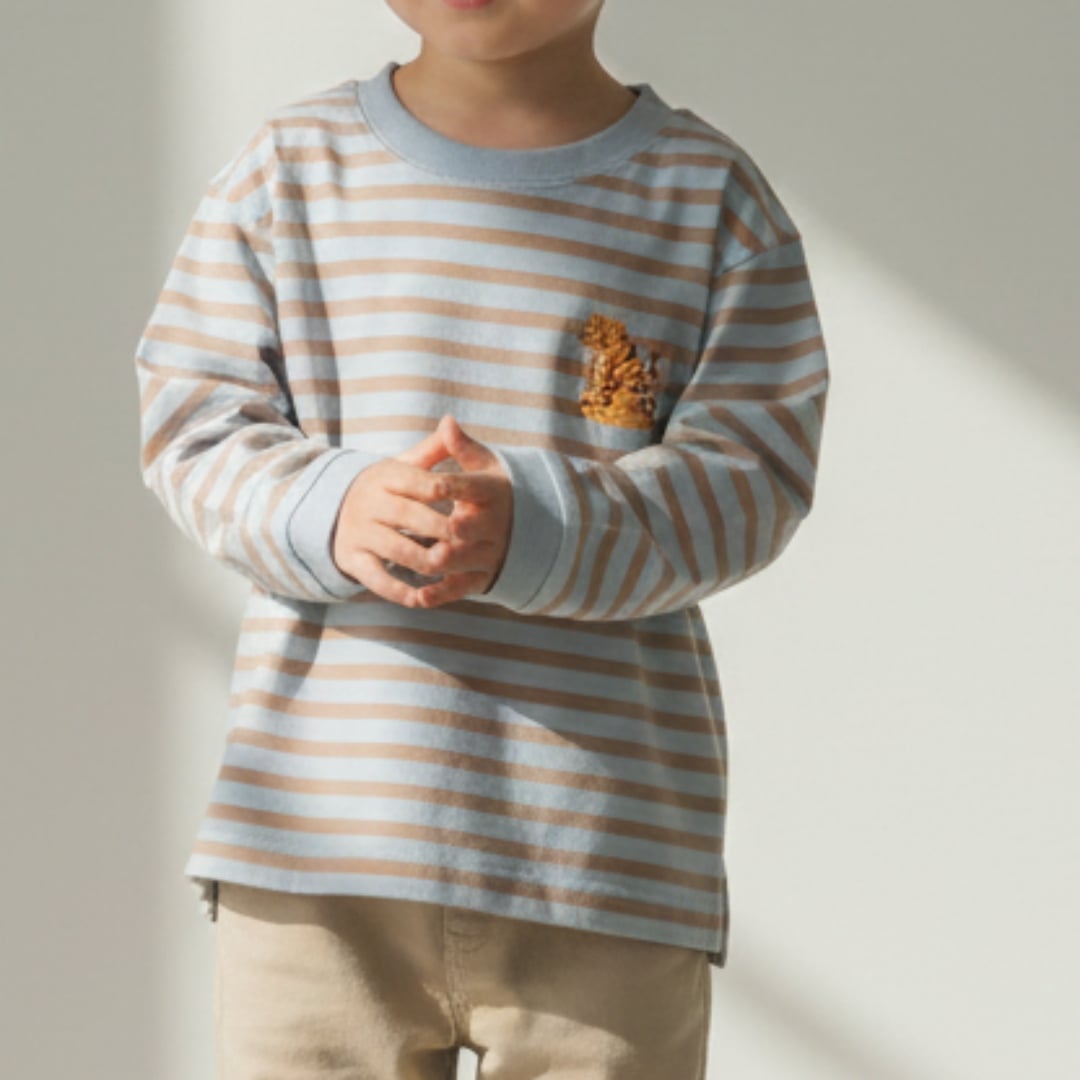 プティマイン petit main 【プティプラ】BOYS長袖Tシャツ （ブルー） ブルー