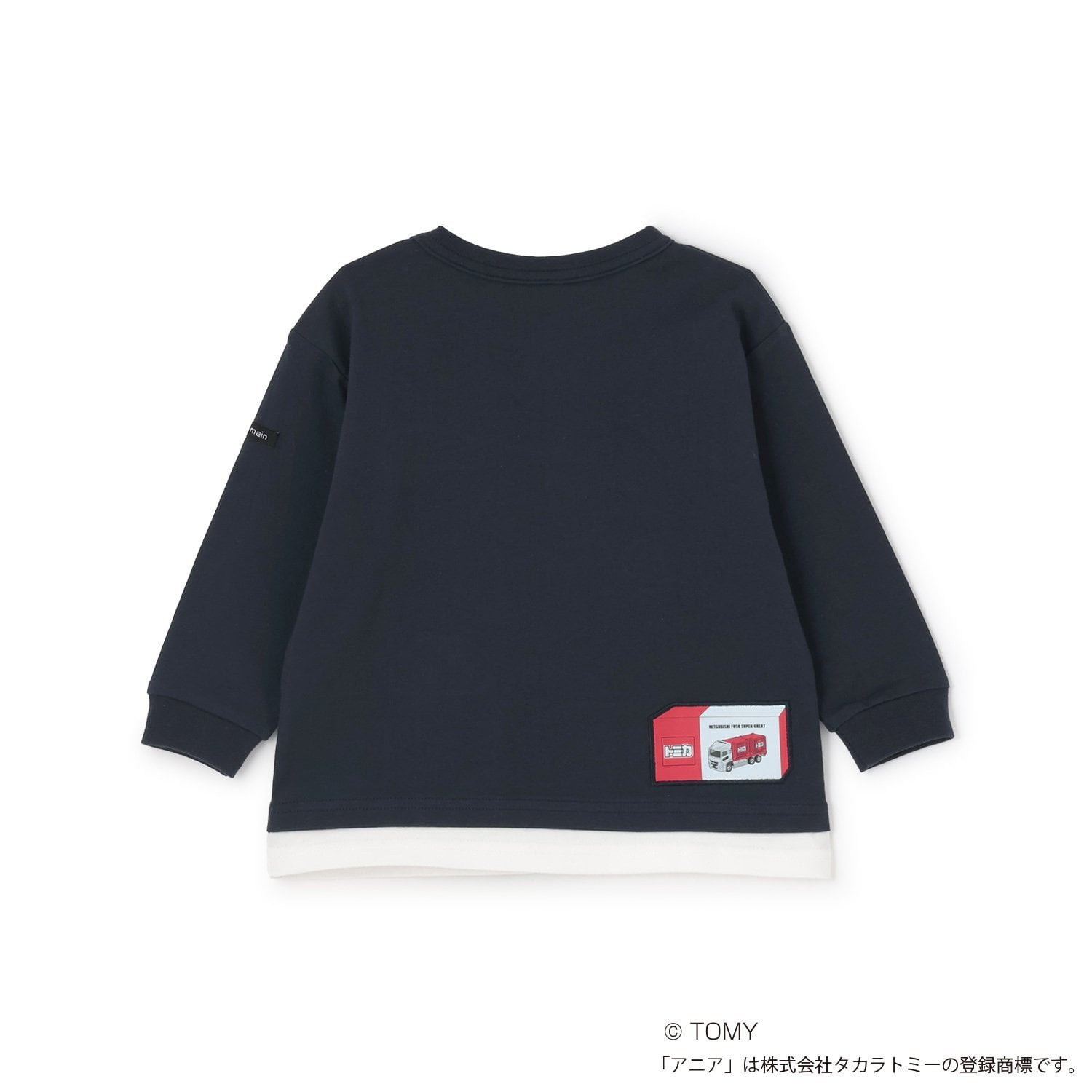 プティマイン petit main 【TOMICA・ANIA】グラフィック長袖Tシャツ （薄ベージュ） 薄ベージュ