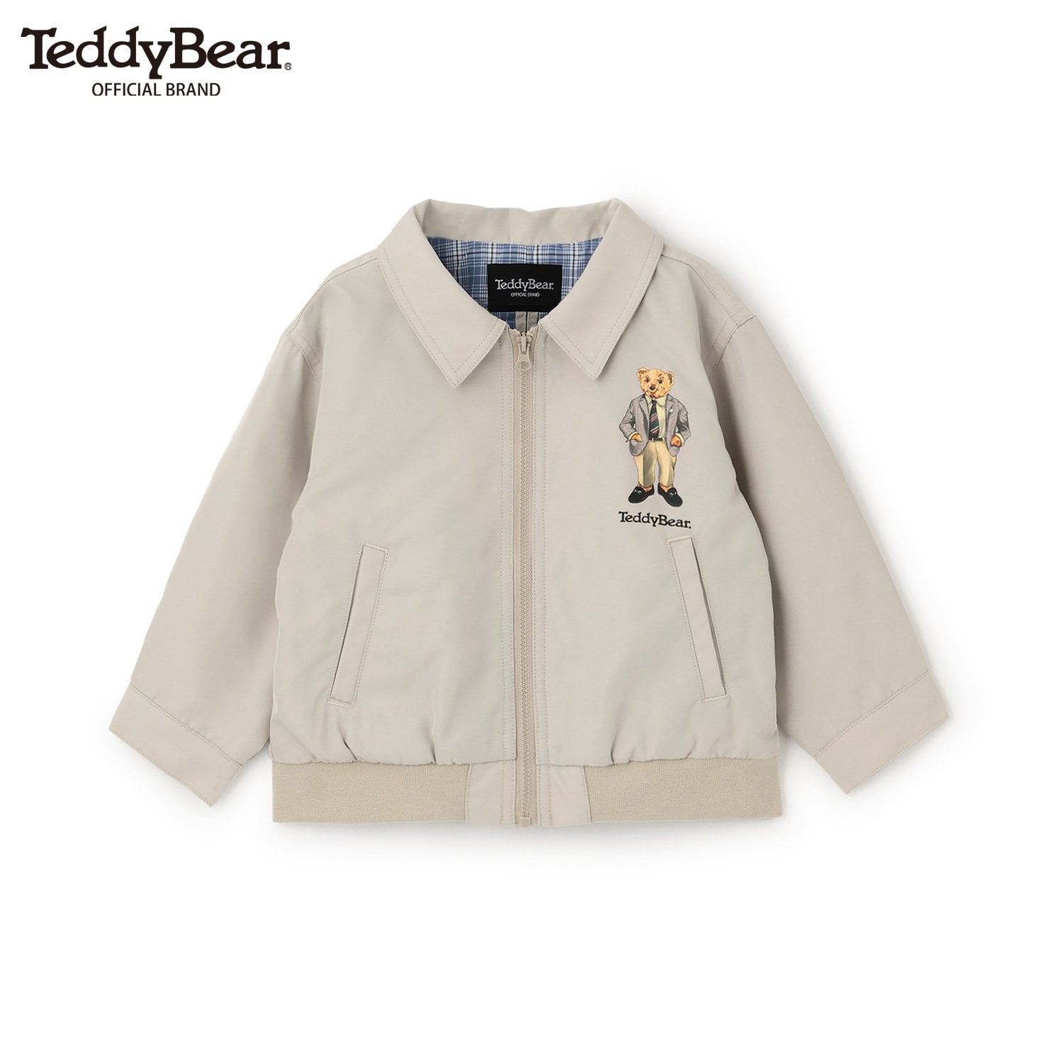 プティマイン petit main 【TeddyBear】スイングジャケット （紺） 紺