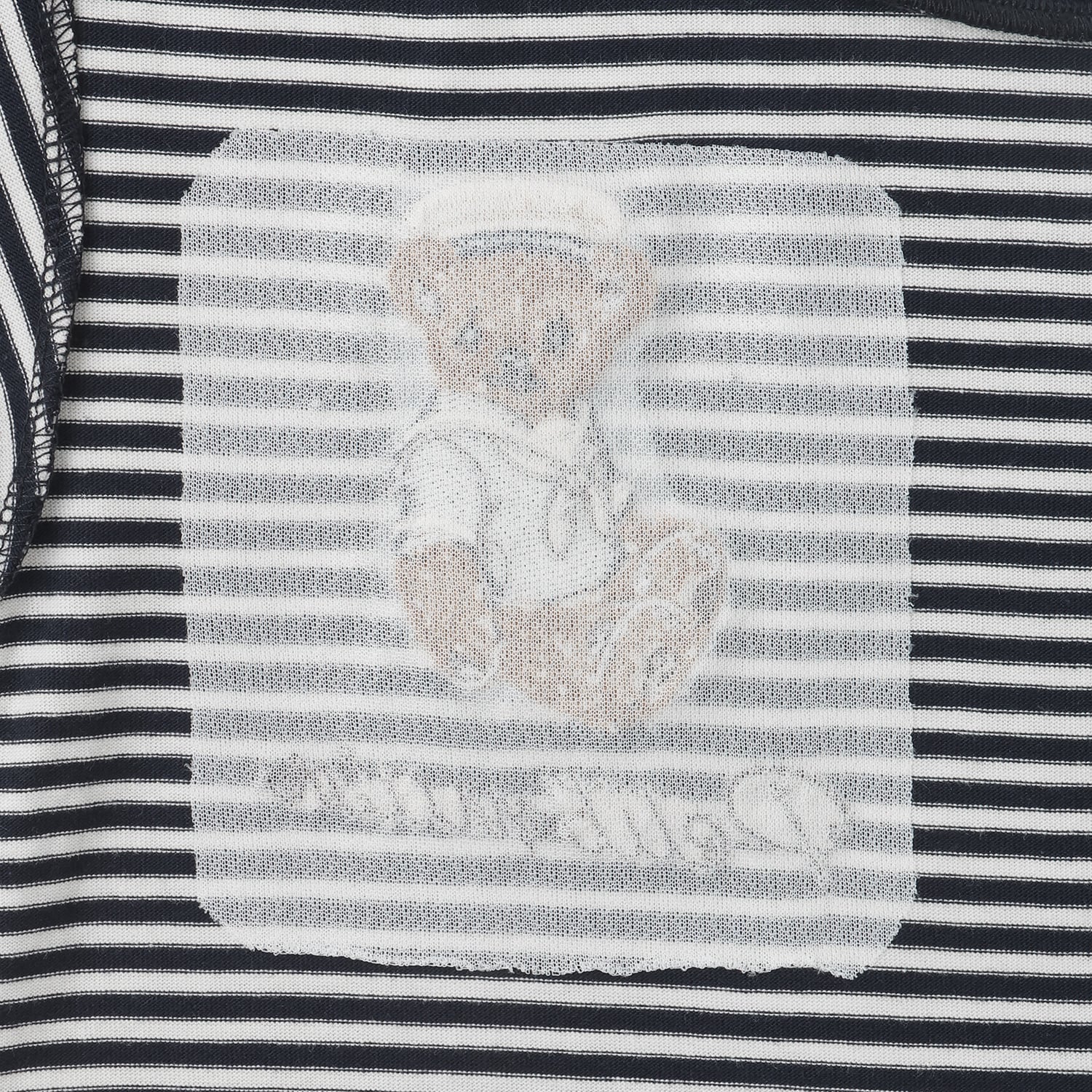 プティマイン petit main くまマリン半袖Tシャツ （ボーダー） ボーダー