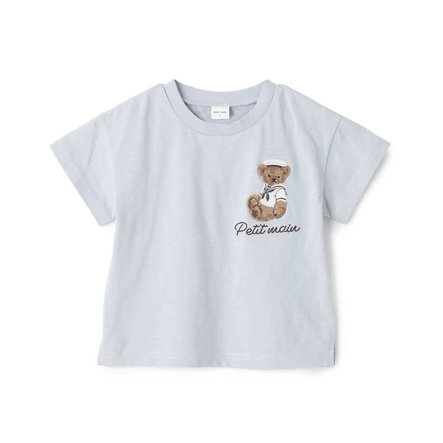 プティマイン petit main くまマリン半袖Tシャツ （ライト ブルー） ライト ブルー