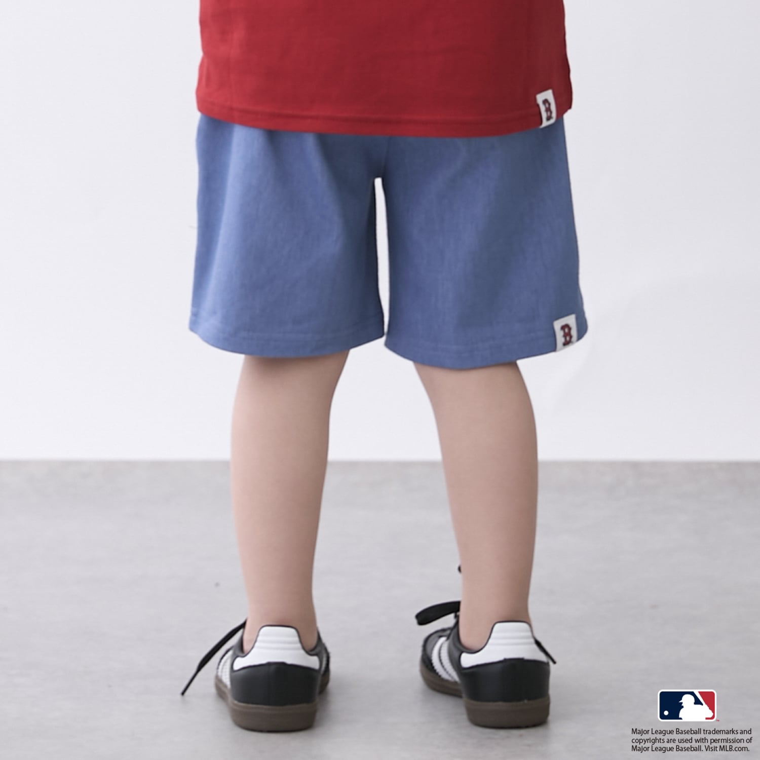 プティマイン petit main 【MLB】カットハーフパンツ （ブルー） ブルー