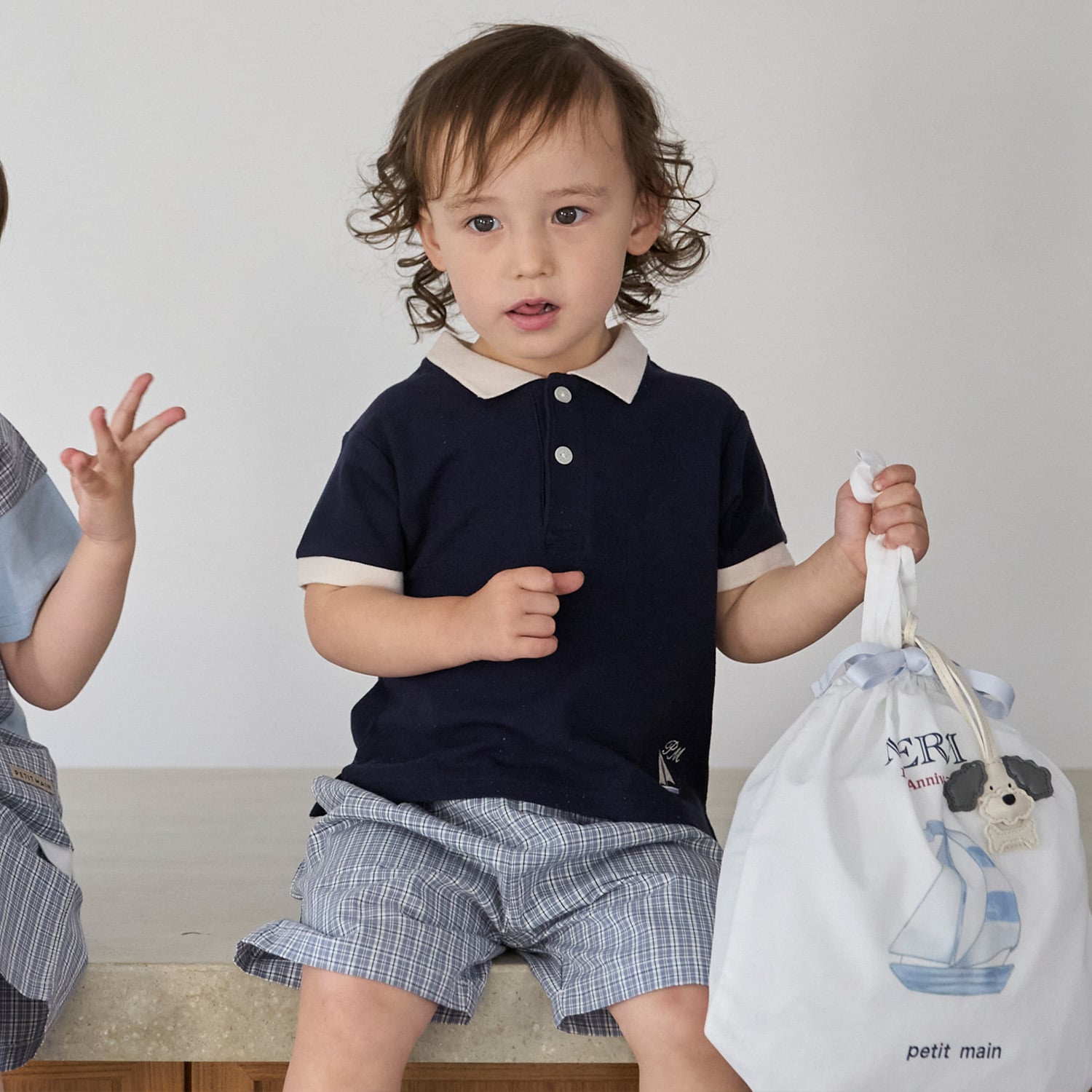 プティマイン petit main 15th boys merci bag （マルチ） マルチ