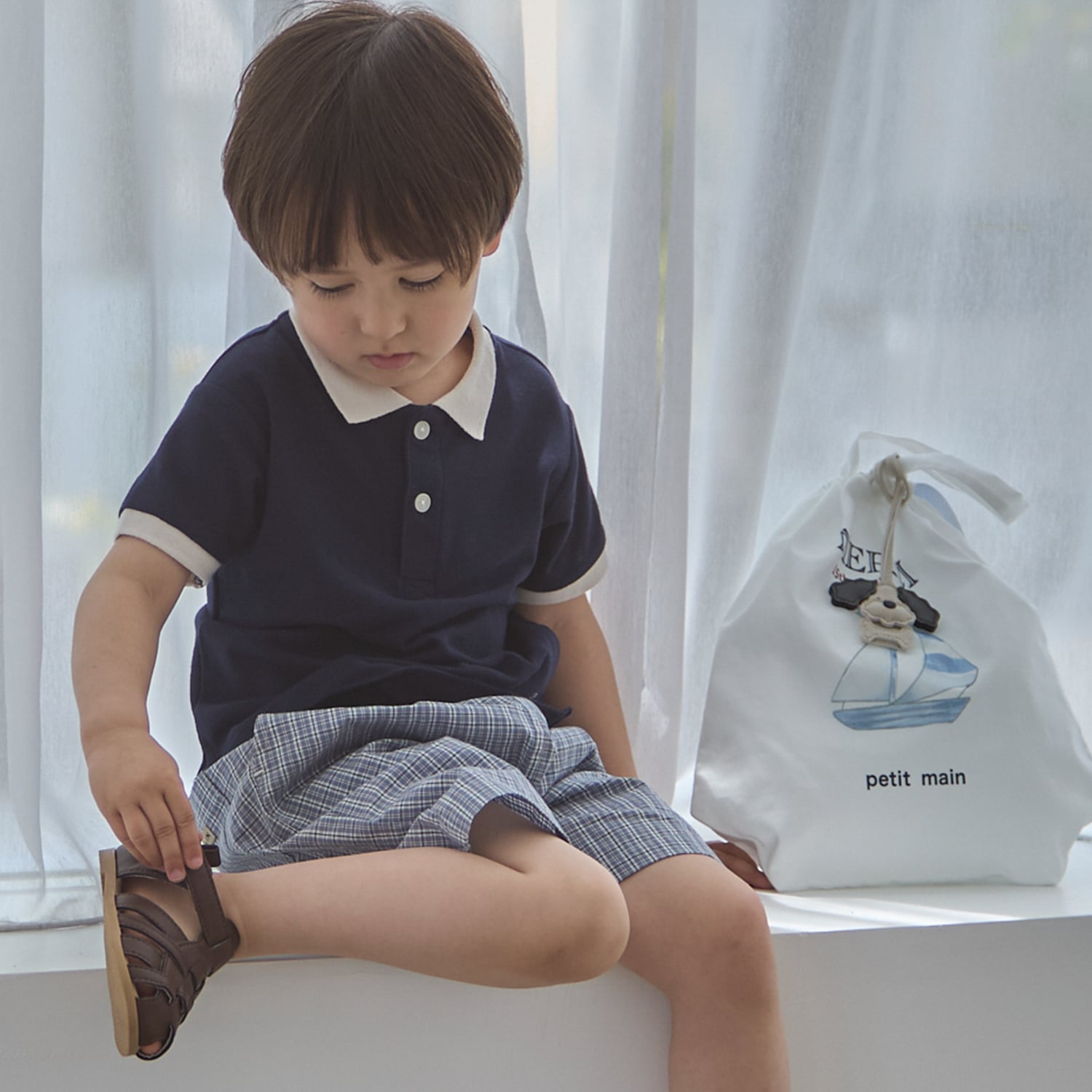 プティマイン petit main 15th boys merci bag （マルチ） マルチ