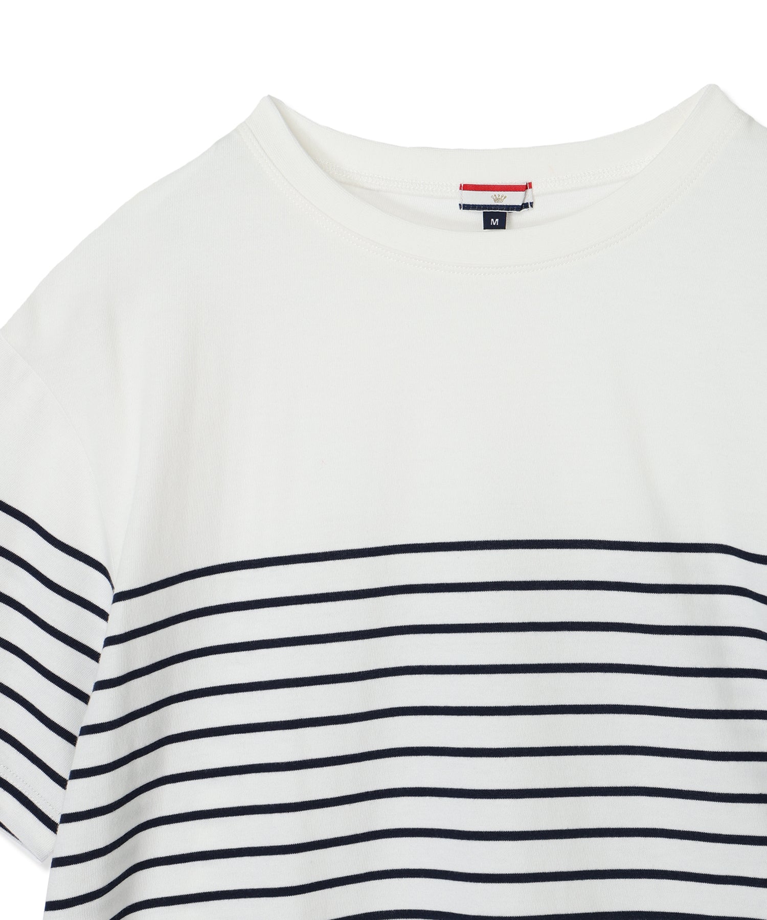 プチ オンフルール Petit Honfleur 【UVカット】【接触冷感】パネルボーダーTシャツ （ピンク） ピンク