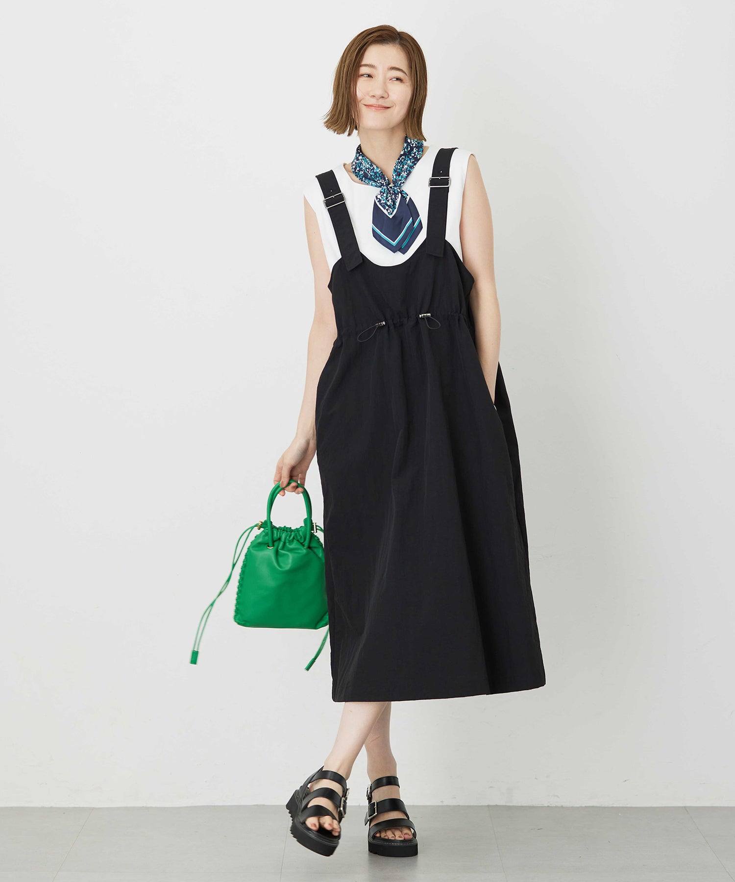 プチ オンフルール Petit Honfleur アパッシュプリントスカーフ （レッド） レッド