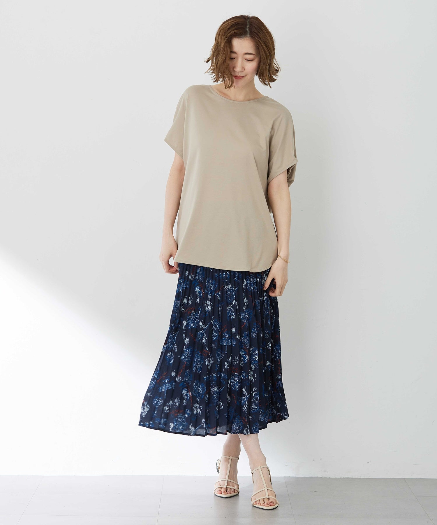 プチ オンフルール Petit Honfleur アパッシュプリントスカート （レッド） レッド