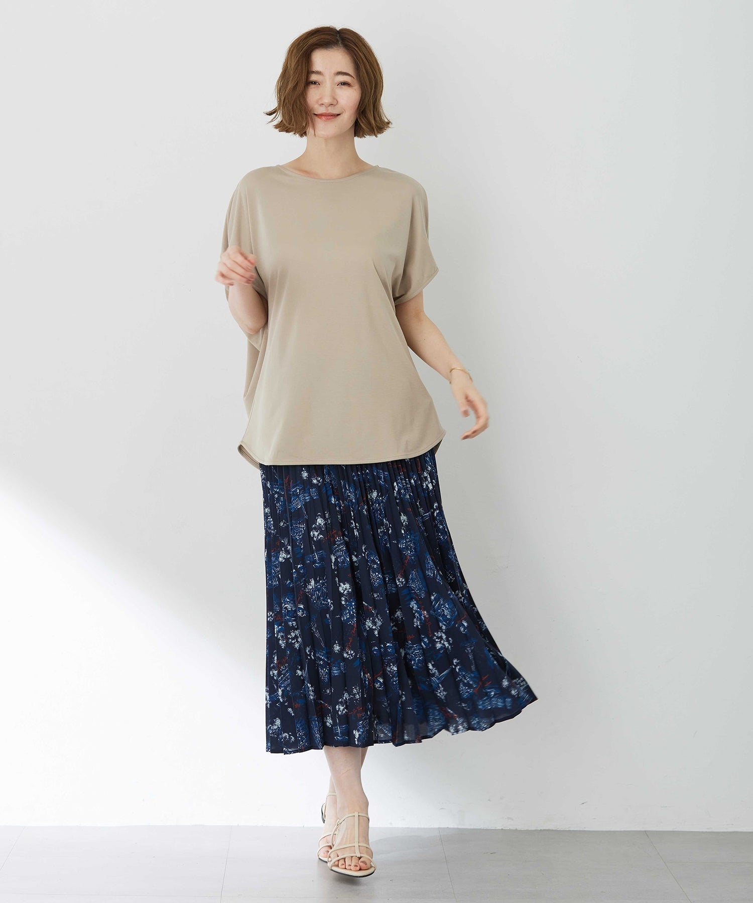 プチ オンフルール Petit Honfleur アパッシュプリントスカート （レッド） レッド
