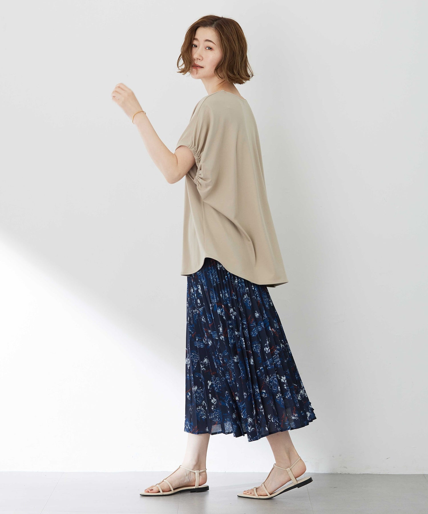プチ オンフルール Petit Honfleur アパッシュプリントスカート （レッド） レッド