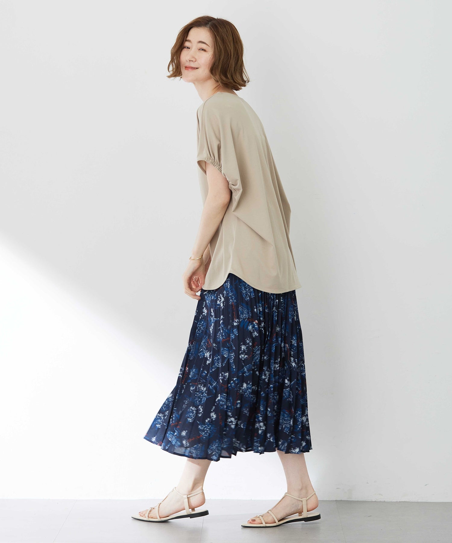 プチ オンフルール Petit Honfleur アパッシュプリントスカート （レッド） レッド