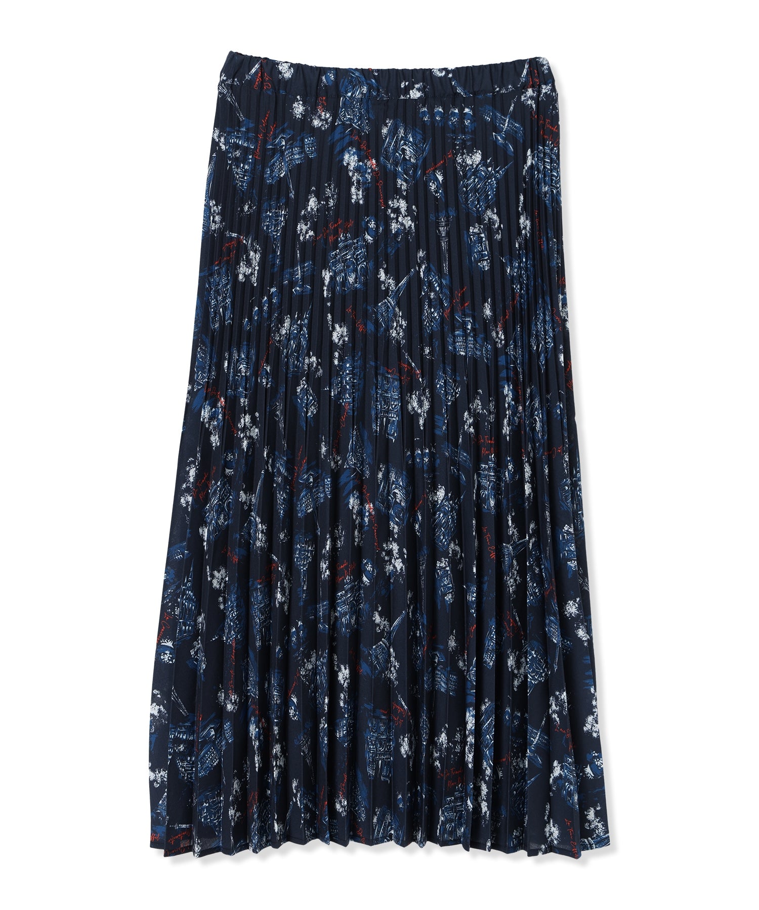 プチ オンフルール Petit Honfleur アパッシュプリントスカート （レッド） レッド