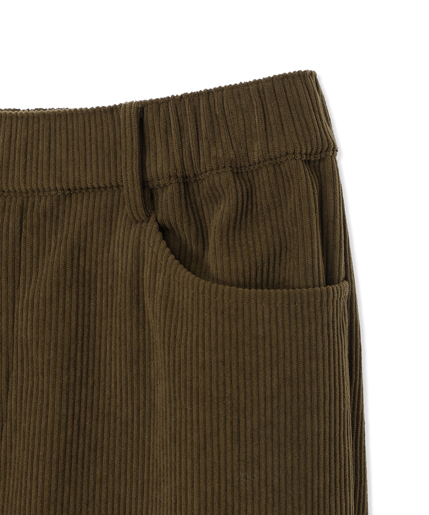 プチ オンフルール Petit Honfleur コーデュロイセミワイドパンツ （ブラック） ブラック