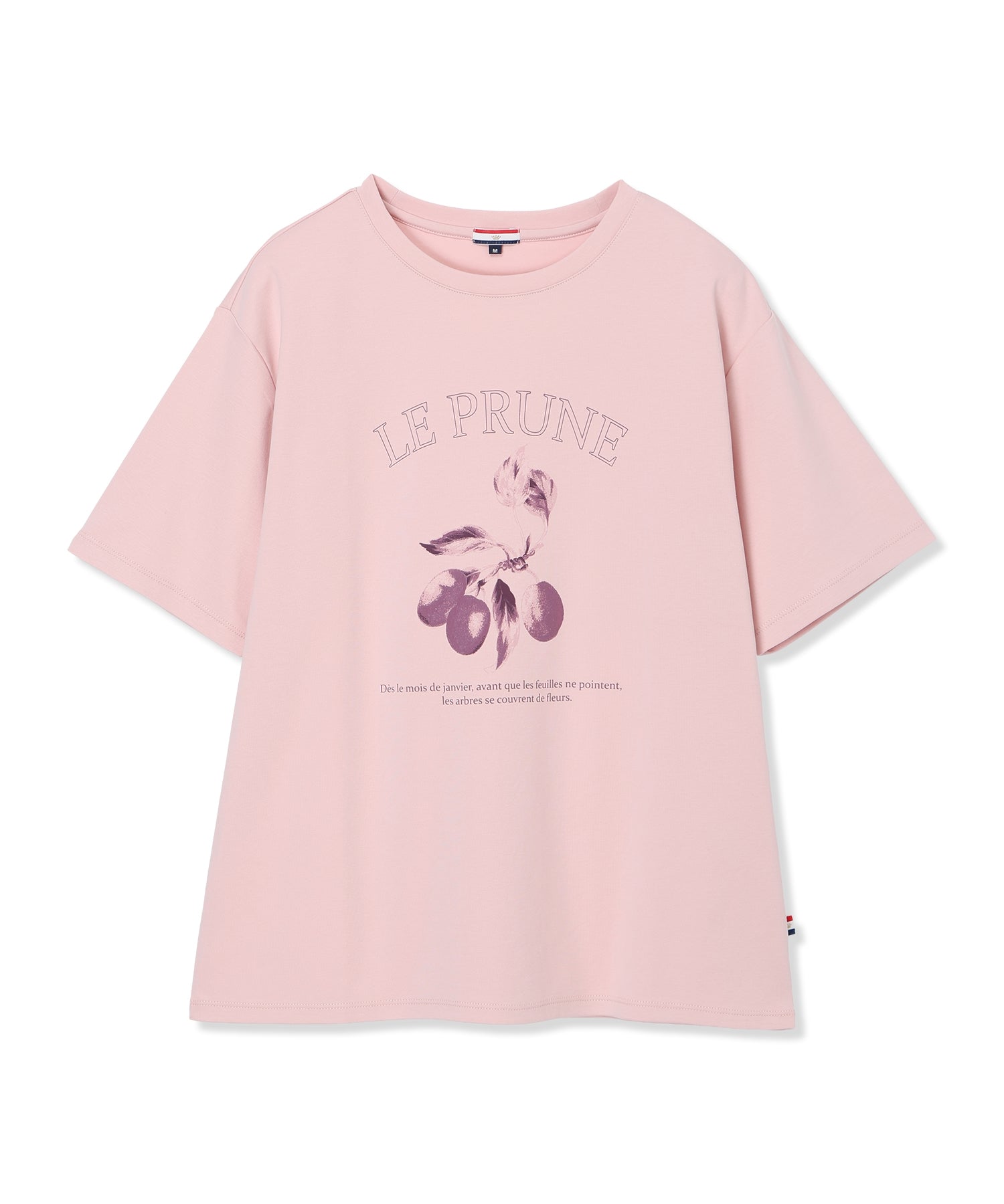 プチ オンフルール Petit Honfleur ビンテージ風フルーツTシャツ【オーガニックコットン】【UVカット・接触冷感】 （ネイビー） ネイビー