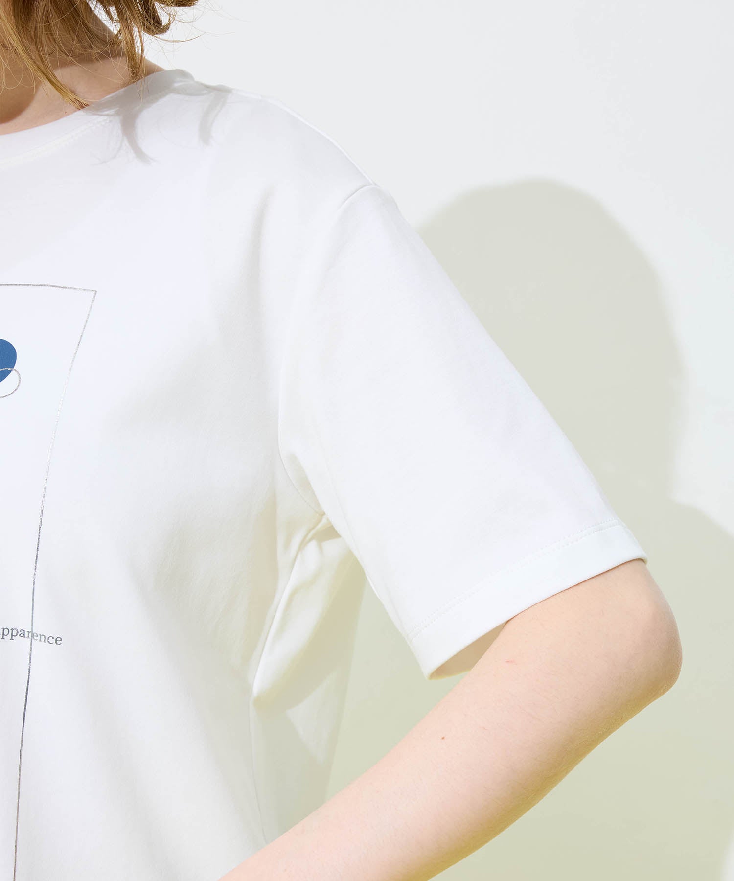 プチ オンフルール Petit Honfleur ドットプリントTシャツ【オーガニックコットンブレンド・接触冷感・UVカット】 （ホワイト） ホワイト