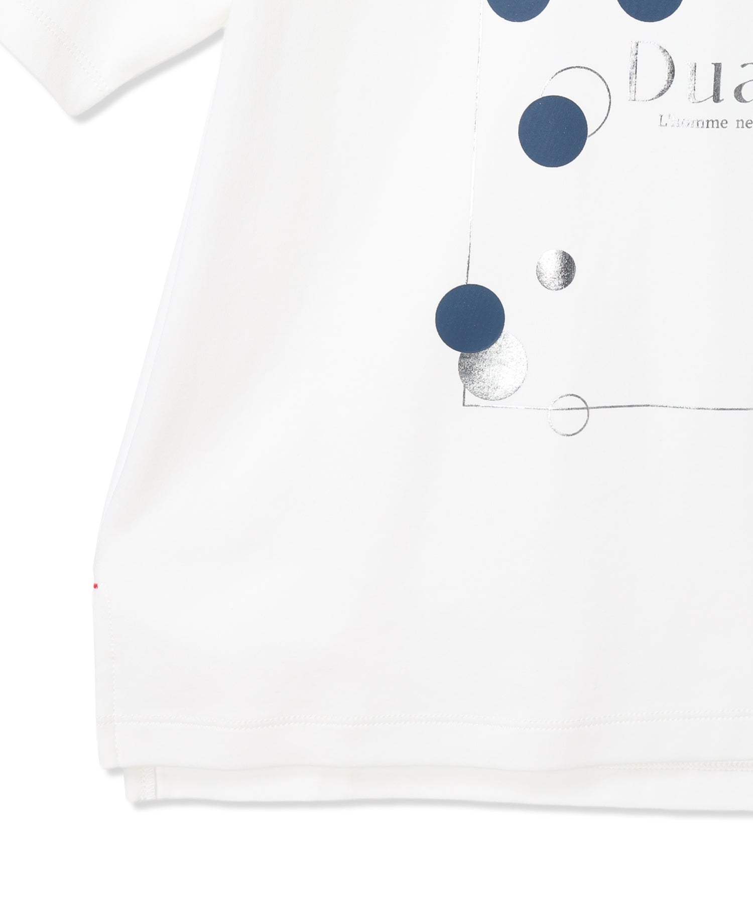 プチ オンフルール Petit Honfleur ドットプリントTシャツ【オーガニックコットンブレンド・接触冷感・UVカット】 （ホワイト） ホワイト