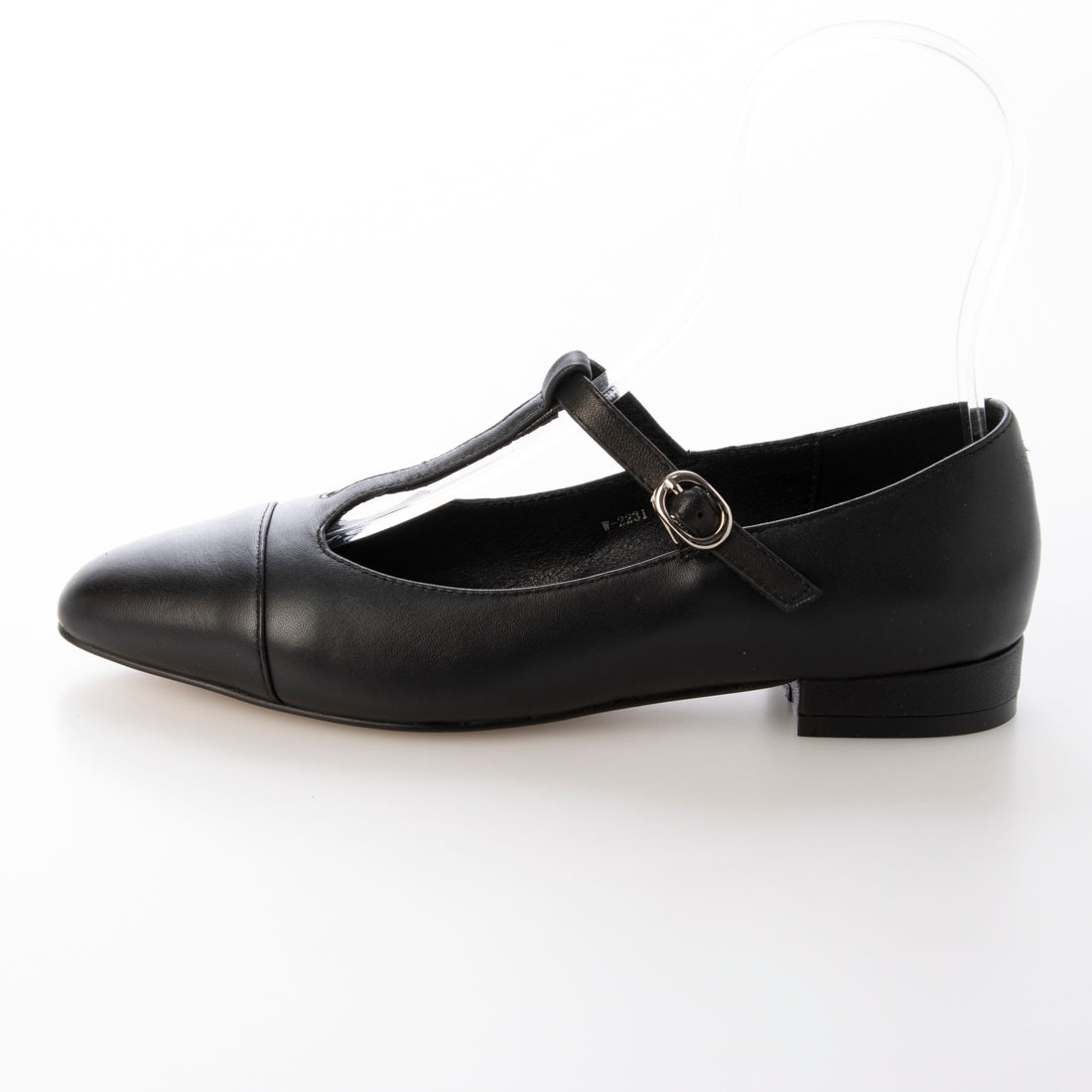 Platinum do Platino deux Genuine Leather T-Strap Flat Pumps Mary Jane Flat Shoes