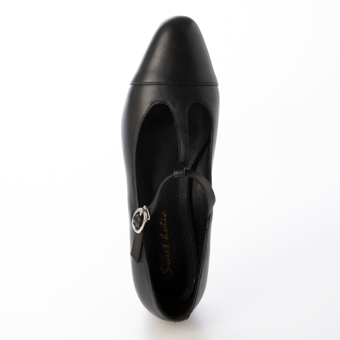 Platinum do Platino deux Genuine Leather T-Strap Flat Pumps Mary Jane Flat Shoes