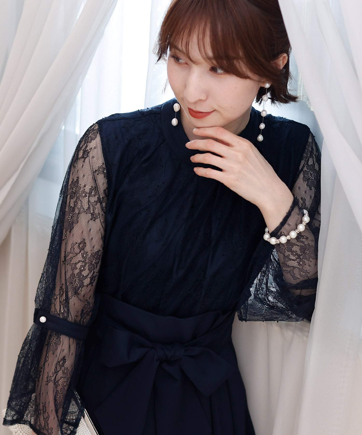 トップス louren russel lace peplum blouse ivory トップス louren russel lace peplum blouse ivory トップス