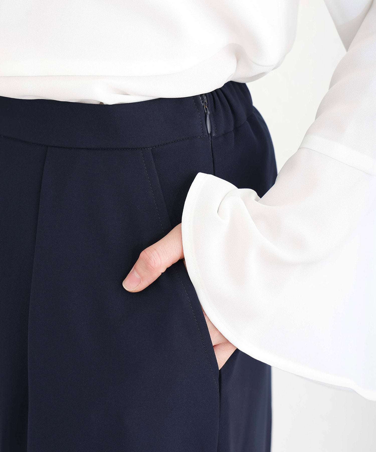 PourVous Blouse Ceremony Formal Setup Entrance Ceremony Graduation Ceremony Mother Outfit Mom Entrance Ceremony Graduation Ceremony Mother 40s 30s Shichi-Go-San Mourning Suit Jacket & Set-Up Pants 3-Piece Set with Pockets Formal Dress