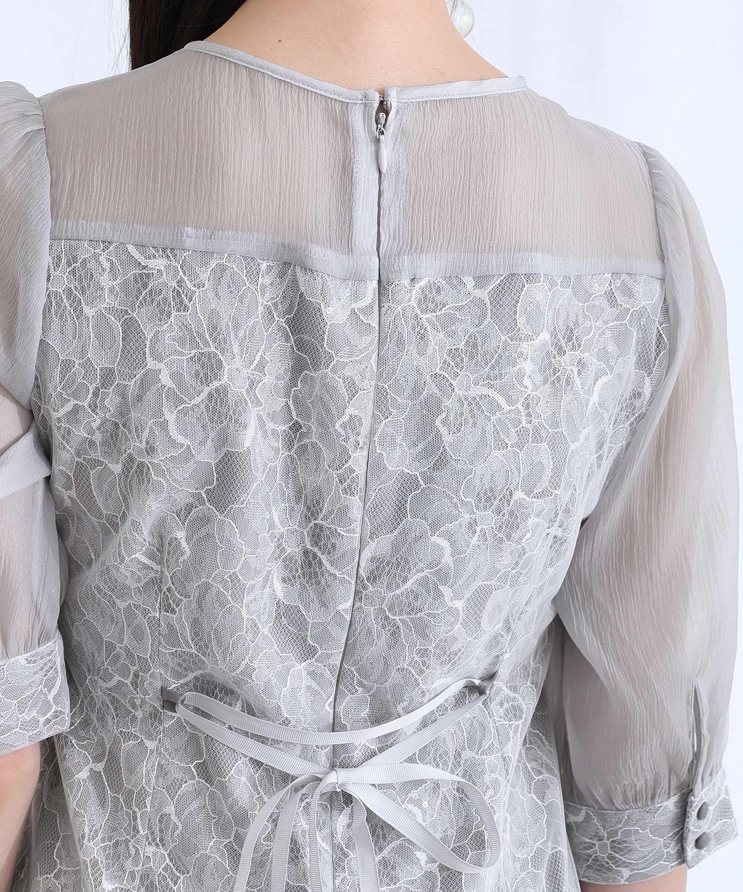 プールヴー PourVous 七分袖&ロング同窓会スパンコール大きいサイズ結婚式フォーマルオケージョンドレスパーティードレス フォーマル ワンピース パーティードレス 20代 30代 40代 （ライトブルー） ライトブルー