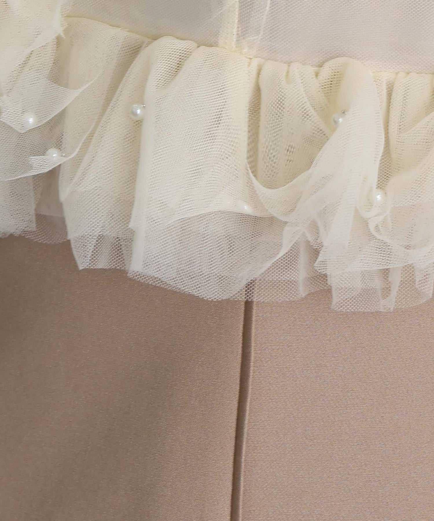 プールヴー PourVous ミモレ丈&袖ありフォーマルフリルパールビスチェ2点セットIラインタイトセレモニー結婚式二次会パーティードレスオケージョンドレス同窓会成人式 フォーマル ワンピース 20代 30代 40代 （ブラック） ブラック